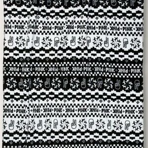 Victoria's Secret PINK Black and White blanket